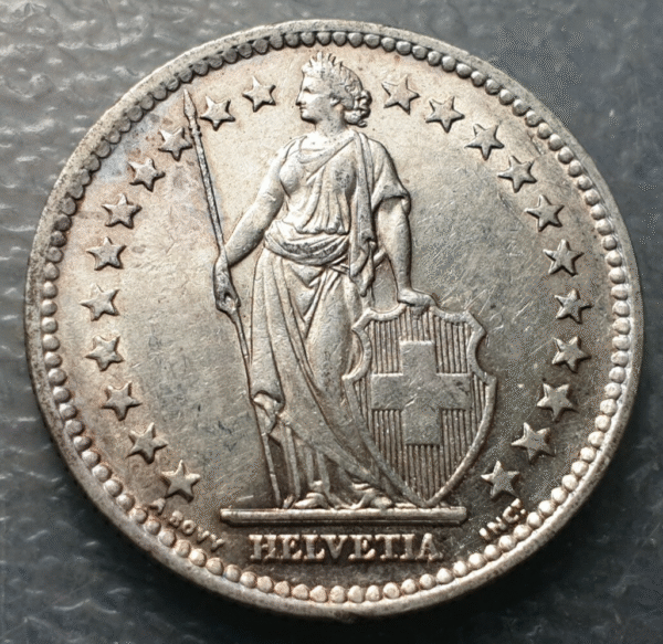 SUIZA SWITZERLAND 2 FRANCOS 2 FRANCS 1953 B EBC/EBC+ - Imagen 2
