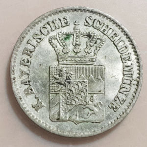ALEMANIA GERMANY BAVIERA BAVARIA BAYERN 3 KREUZER 1865 SC