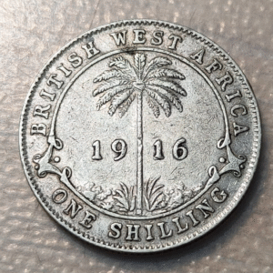 BRITISH WEST AFRICA 1 SHILLING 1916 H KM 12