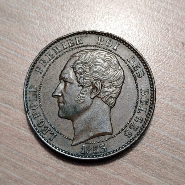 BELGICA BELGIUM LEOPOLD I 10 CENTIMES 1853 EBC