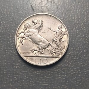 ITALIA REINO VITTORIO EMANUELE III 10 LIRE 10 LIRAS 1928 * MBC+