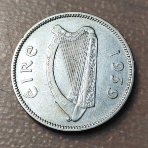 IRLANDA IRELAND 1 SHILLING 1939 MBC/MBC+