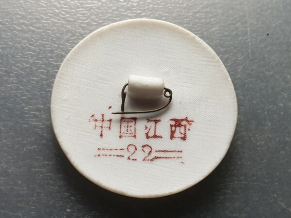 CHINA MAO ZEDONG CHAIRMAN BAO PIN MEDALLA REVOLUCION CULTURAL PORCELANA 46 mm - Imagen 2