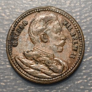 ALEMANIA PRUSSIA PRUSIA MEDALLA FREDERICH III - WILHELM II KAISER 20mm NO ANILLA