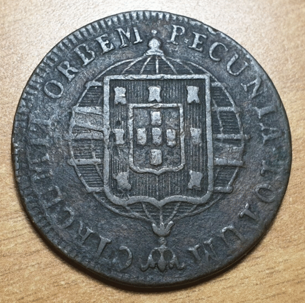 BRASIL PORTUGAL JOAO VI LX REIS 40 REIS 1822 R MBC- - Imagen 2