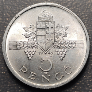 HUNGRIA HUNGARY 5 PENGO 1945 SC-