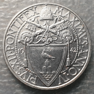 VATICANO PIO XII 20 CENTESIMI 1942 SC UNC