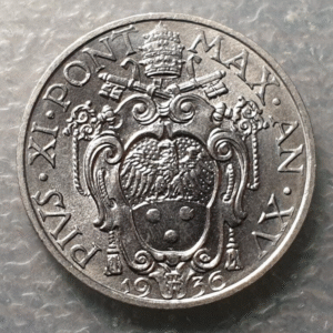 VATICANO PIO XI 20 CENTESIMI 1936 SC UNC