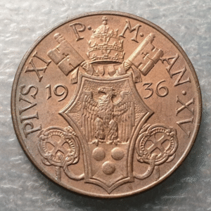 VATICANO PIO XI 10 CENTESIMI 1936 SC UNC