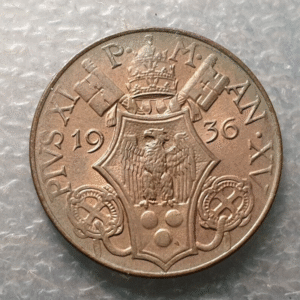 VATICANO PIO XI 5 CENTESIMI 1936 BRILLO ORIGINAL