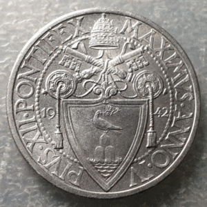 VATICANO 1 LIRA 1942 SC UNC