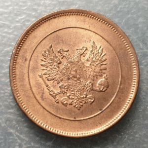 FINLANDIA FINLAND OCUPACION RUSSIA OCUPATION 10 PENNIA 1917 SC BRILLO ORIGINAL