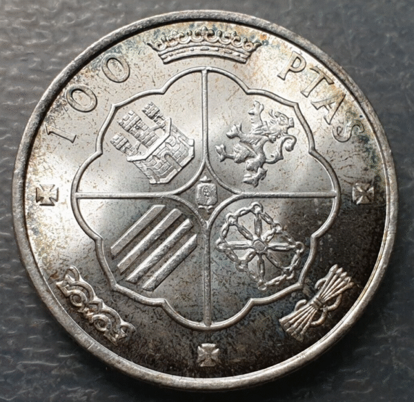 ESPAÑA ESTADO ESPAÑOL 100 PESETAS 1966 (19-67) SC UNC - Imagen 2