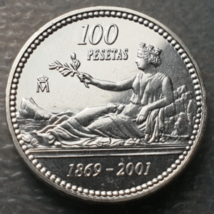 ESPAÑA JUAN CARLOS I 100 PESETAS 2001 SC UNC