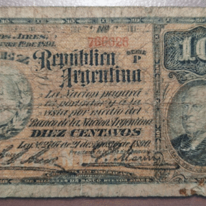 ARGENTINA 10 CENTAVOS 1890 P-210