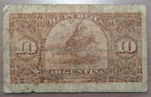 ARGENTINA 10 CENTAVOS 1890 P-210 - Imagen 2