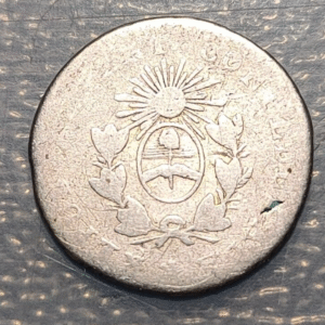 ARGENTINA LA RIOJA 1/2 REAL 1854 BC