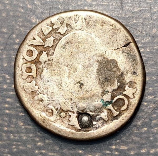 ARGENTINA CORDOBA 1 REAL 1840 FECHA NO VISIBLE AGUJERO TAPADO