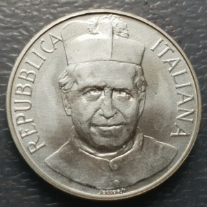 ITALIA REPUBLICA 500 LIRE 1988 DON BOSCO KM 144 PLATA ESCASA