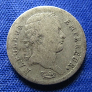 FRANCIA FRANCE NAPOLEON I 1/2 FRANC 1/2 FRANCO 1808 D ESCASA SCARCE