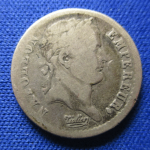 FRANCIA FRANCE NAPOLEON I 1/2 FRANC 1/2 FRANCO 1810 D ESCASA SCARCE