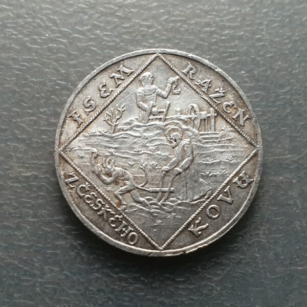 CZECHOSLOVAKIA SILVER MEDAL 1918-1928 34 mm SCARCE - Imagen 2