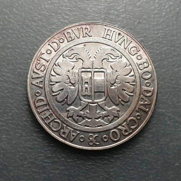 AUSTRIA HUNGARY SILVER MEDAL SIMILAR TO 3 EMPERORS THALER 45 mm - Imagen 2