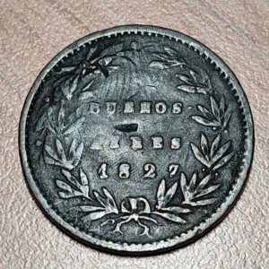 ARGENTINA BUENOS AIRES 5/10 REAL 1827 KM 3 MBC