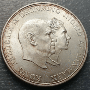 DINAMARCA DENMARK FREDERIK IX 5 CORONAS 5 KRONER 1960 SC-/SC
