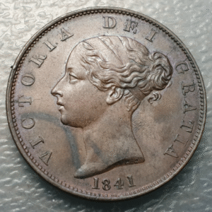GRAN BRETAÑA GREAT BRITAIN INGLATERRA UK VICTORIA 1/2 PENNY HALF PENNY 1841 SC-