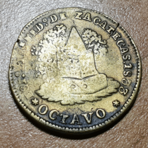 MEXICO ZACATECAS 1 OCTAVO 1833 SCARCE
