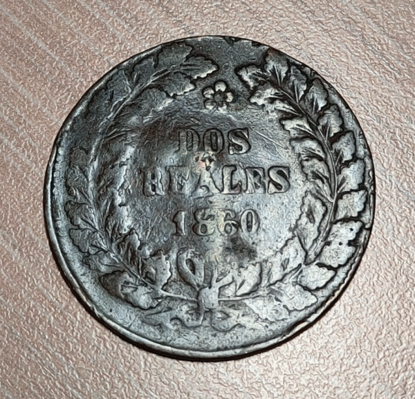 ARGENTINA BUENOS AIRES 2 REALES 1860 KM 11 BC+ - Imagen 2