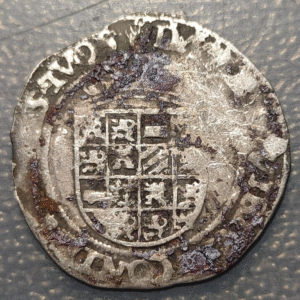 IMPERIO ESPAÑOL PAISES BAJOS AMBERES CARLOS V CARLOS I ESPAÑA 1/2 ZILVEREN REAAL