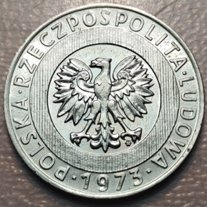 POLONIA POLAND 20 ZLOTYCH 20 ZLOTY 20 ZLOTE 1973 PRUEBA PROBA PATTERN SC UNC