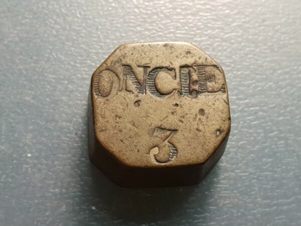 PONDERAL COIN WEIGHT MUY GRANDE TOSCANA O ESTADOS PAPALES 3 ONZAS 3 ONCIE 84,40g