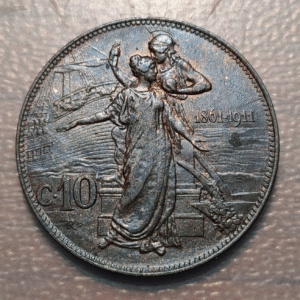ITALIA REINO VITTORIO EMANUELE III 10 CENTESIMI 1911 EBC