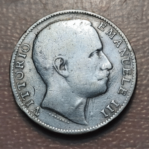 ITALIA REINO VITTORIO EMANUELE III 2 LIRE 2 LIRAS 1907 BC+