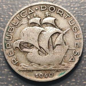 PORTUGAL 5 ESCUDOS 1940