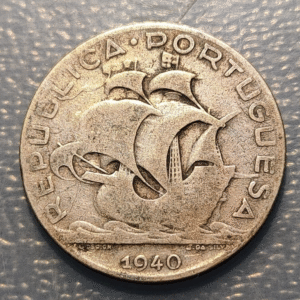 PORTUGAL 5 ESCUDOS 1940