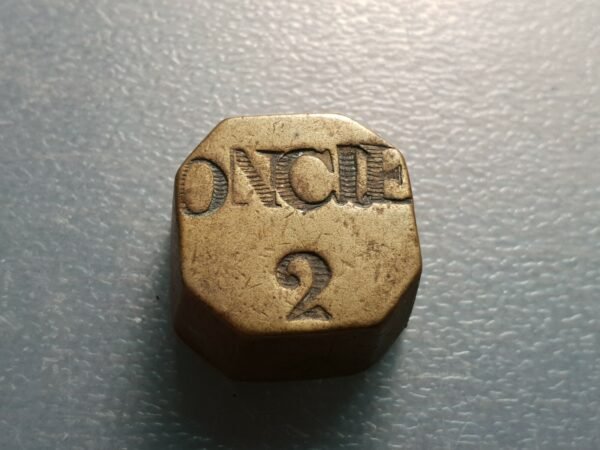PONDERAL COIN WEIGHT GRANDE TOSCANA O ESTADOS PAPALES 2 ONZAS 2 ONCIE 56,30g - Imagen 2