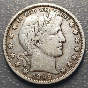 USA EEUU UNITED STATES ESTADOS UNIDOS BARBER 1/2 DOLLAR 1899 MBC-/MBC