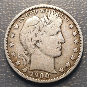 USA EEUU UNITED STATES ESTADOS UNIDOS BARBER 1/2 DOLLAR 1900 o MBC-