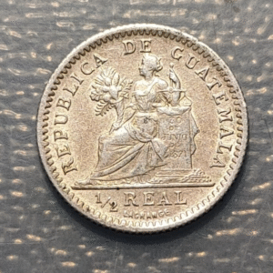 GUATEMALA 1/2 REAL 1896 EBC