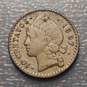 REPUBLICA DOMINICANA 10 CENTAVOS 1897