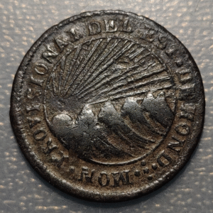 HONDURAS 4 REALES 1851 TG