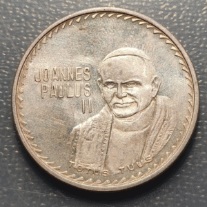 MEXICO VISITA PAPA JUAN PABLO II MEDALLA 1979 36mm 21g