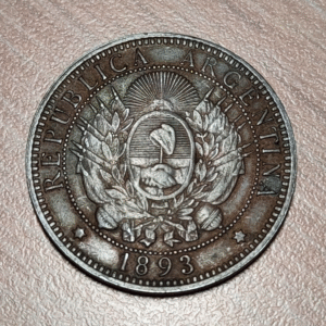 ARGENTINA 2 CENTAVOS 1893 KM 33 EBC-/EBC