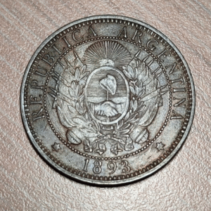 ARGENTINA 2 CENTAVOS 1893 KM 33 EBC