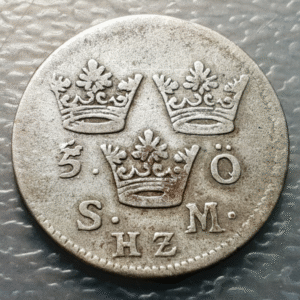 SUECIA SWEDEN CARL XII KARL XII  5 ORE 1704 ESCASA SCARCE