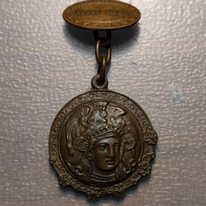 ITALIA REINO MEDALLA SOCIEDAD ITALIANA PROGRESO CIENCIAS REGIA ZECCA 50x28mm 14g